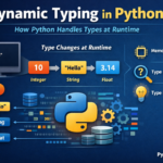 Dynamic Typing in Python explained with runtime type handling illustration