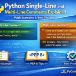 Python Single-Line and Multi-Line Comments explained with syntax examples and best practices