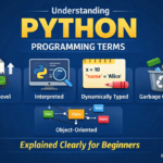 Understanding Python programming terms like high-level, interpreted, and dynamically typed explained visually