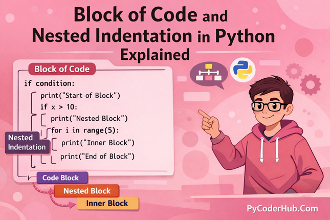 Block of Code and Nested Indentation in Python: Complete In-Depth Guide