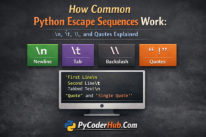 Common Python Escape Sequences Explained (n, t, , Quotes)