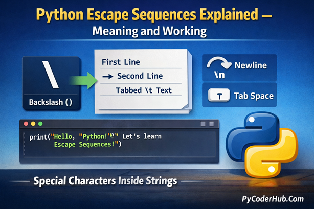 Python Escape Sequences Explained: Meaning, Purpose, and How They Work
