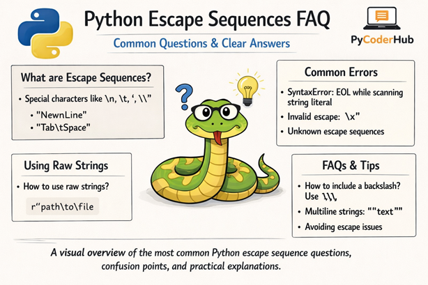 Python Escape Sequences FAQ – Common Questions, Confusion & Clear Answers