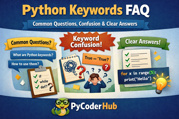 Python Keywords FAQ – common questions confusion and clear answers explained visually