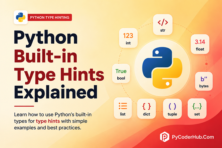 Python Built-in Type Hints Explained (Lists, Dicts, Tuples & More)