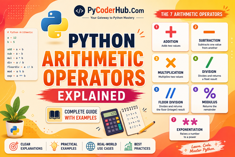 Python Arithmetic Operators Explained: Complete Guide with Examples